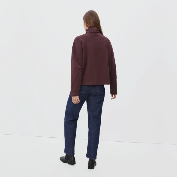 Everlane burgundy turtleneck sweatshirt - Picture 5 of 7